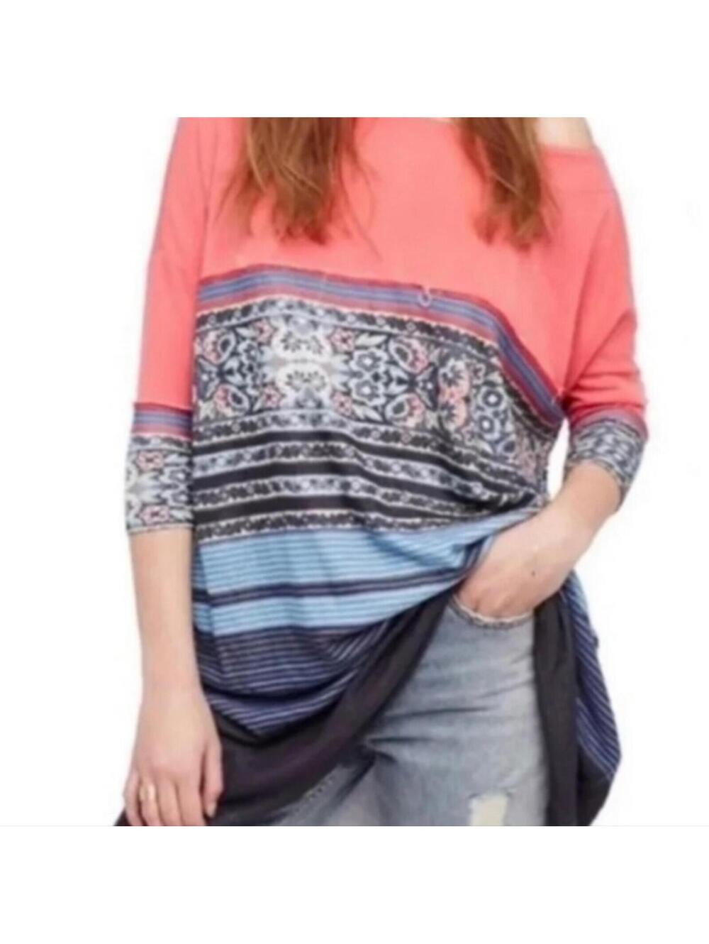 Free People Very oversized tunic dress boho cottage
